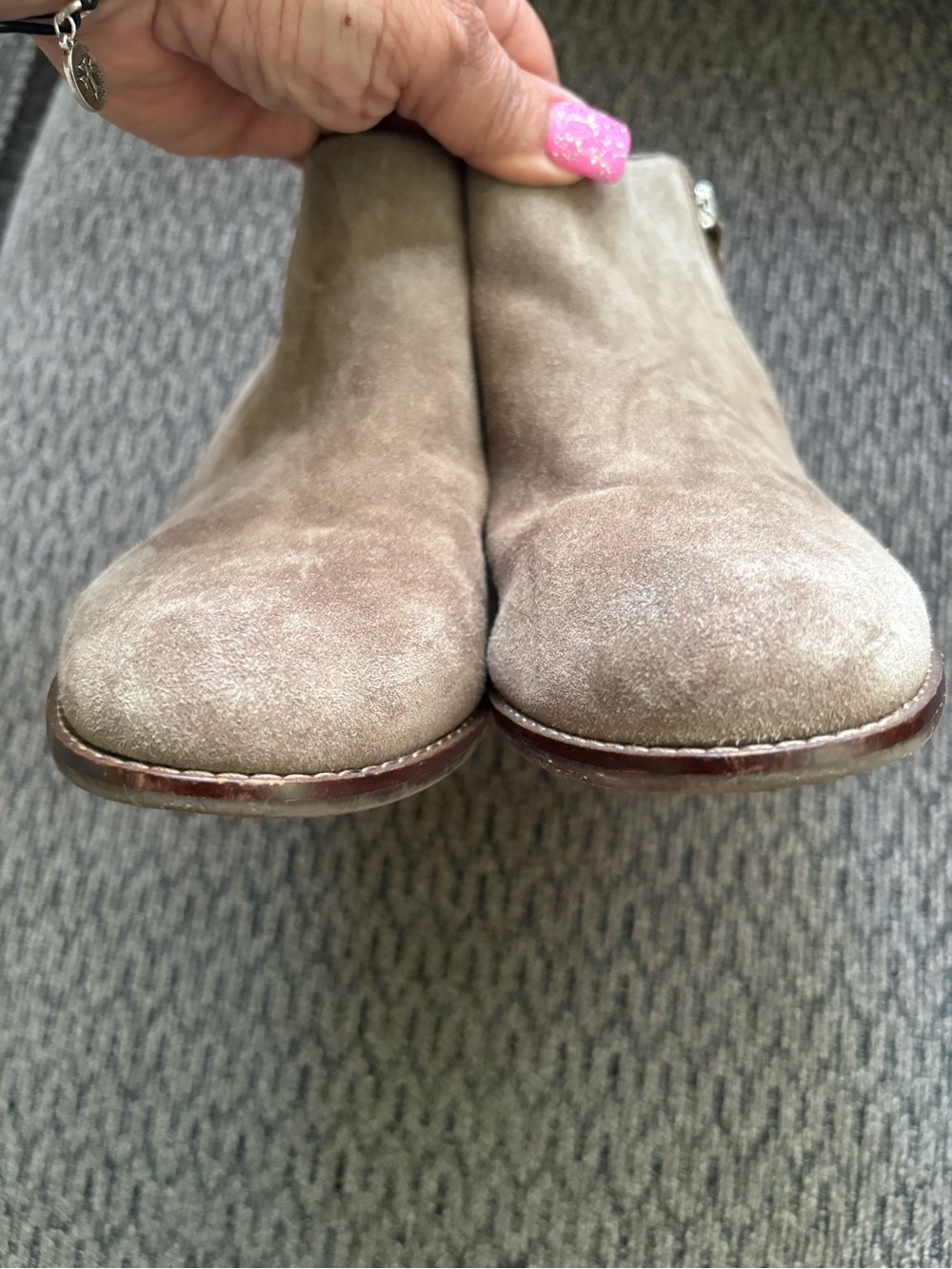 Vionic Serena Suede Ankle Boot Booties In Taupe Women’s 9.5 - Picture 7 of 11